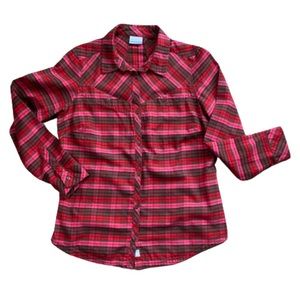 Columbia Semi-Fitted Flannel Shirt Lrg